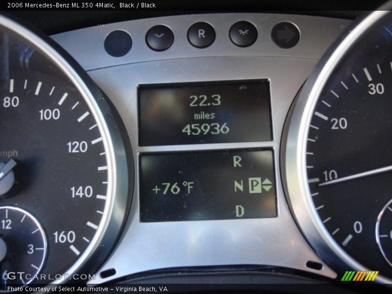 Black / Black 2006 Mercedes-Benz ML 350 4Matic