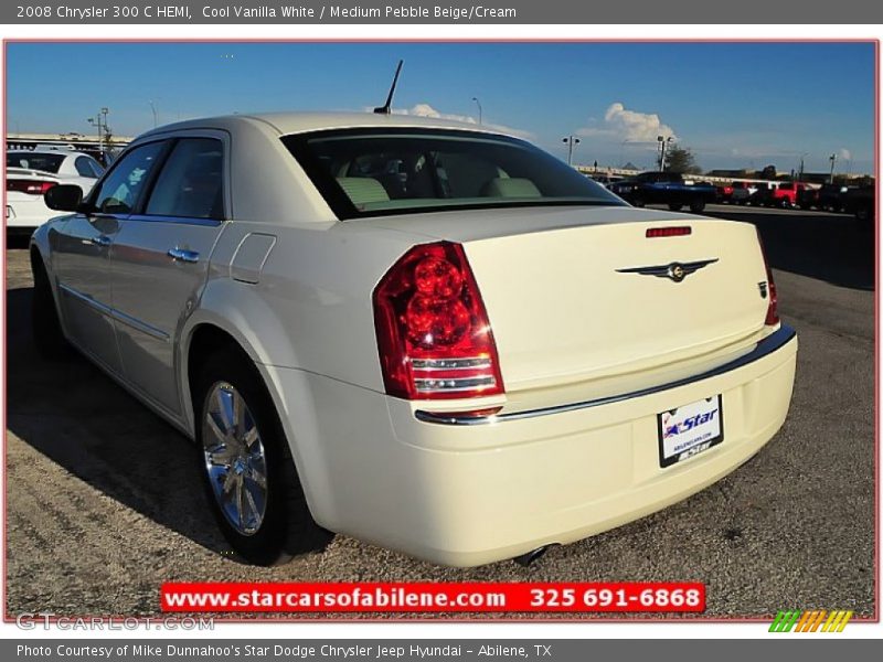 Cool Vanilla White / Medium Pebble Beige/Cream 2008 Chrysler 300 C HEMI