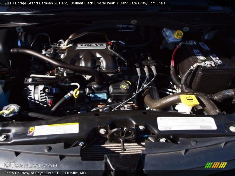 Brilliant Black Crystal Pearl / Dark Slate Gray/Light Shale 2010 Dodge Grand Caravan SE Hero
