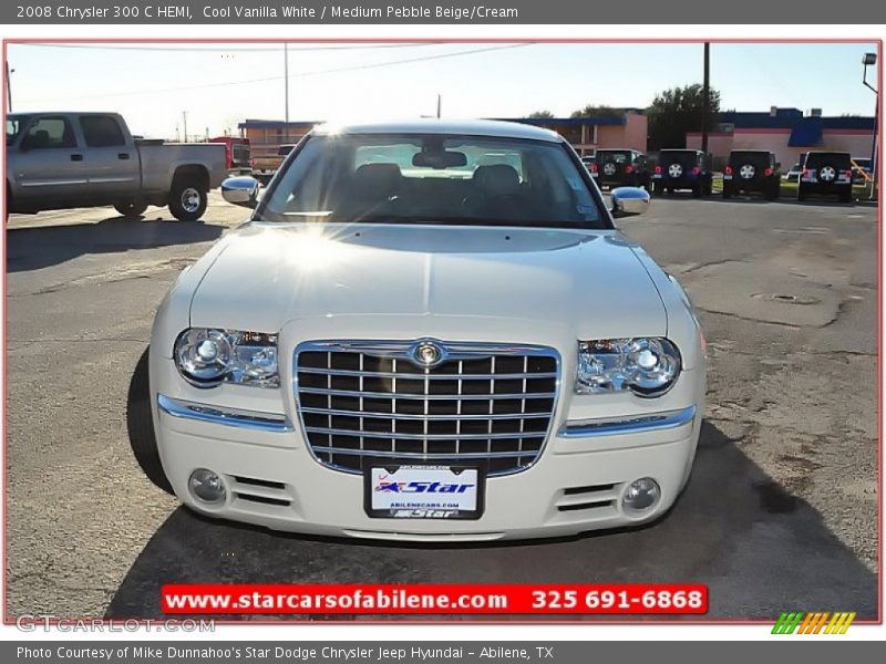 Cool Vanilla White / Medium Pebble Beige/Cream 2008 Chrysler 300 C HEMI