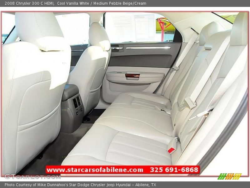 Cool Vanilla White / Medium Pebble Beige/Cream 2008 Chrysler 300 C HEMI