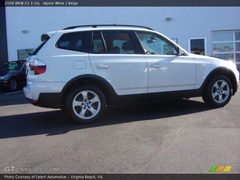 Alpine White / Beige 2008 BMW X3 3.0si