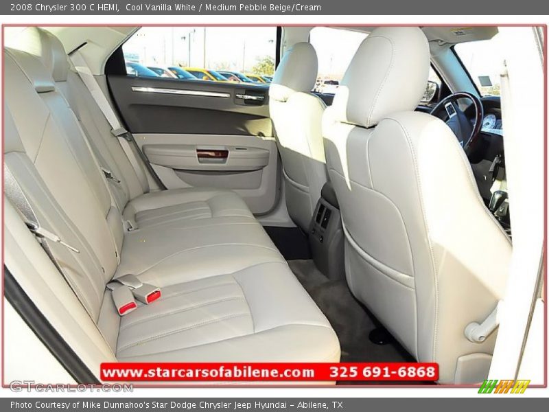 Cool Vanilla White / Medium Pebble Beige/Cream 2008 Chrysler 300 C HEMI