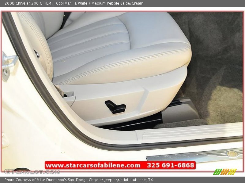 Cool Vanilla White / Medium Pebble Beige/Cream 2008 Chrysler 300 C HEMI