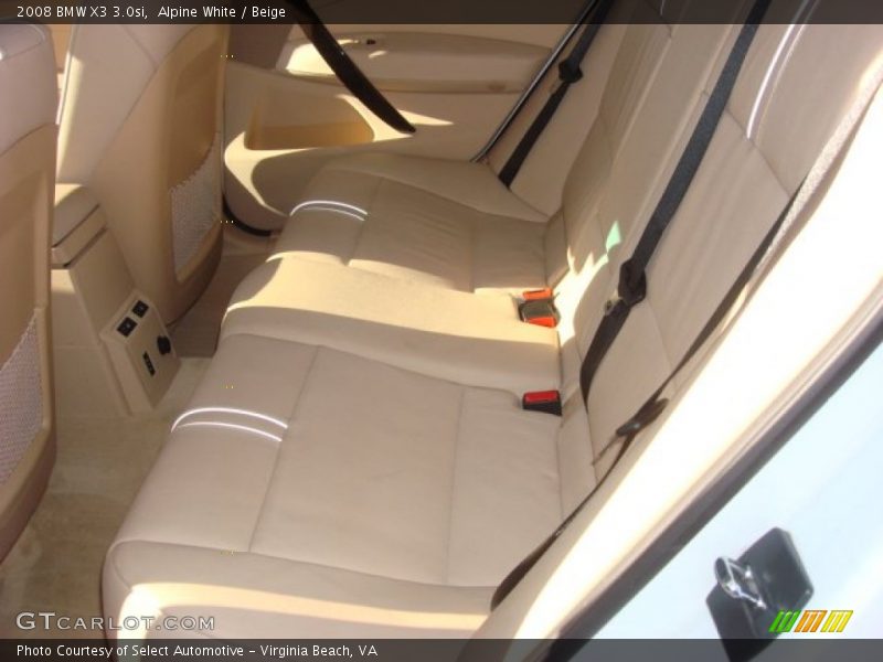 Alpine White / Beige 2008 BMW X3 3.0si