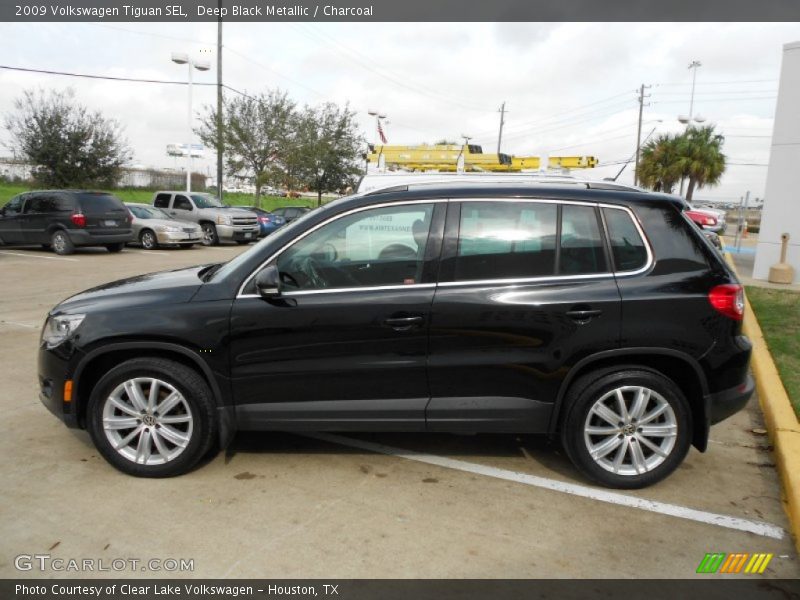 Deep Black Metallic / Charcoal 2009 Volkswagen Tiguan SEL