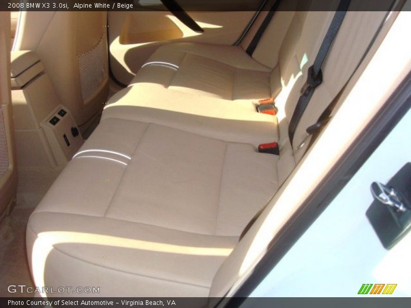 Alpine White / Beige 2008 BMW X3 3.0si
