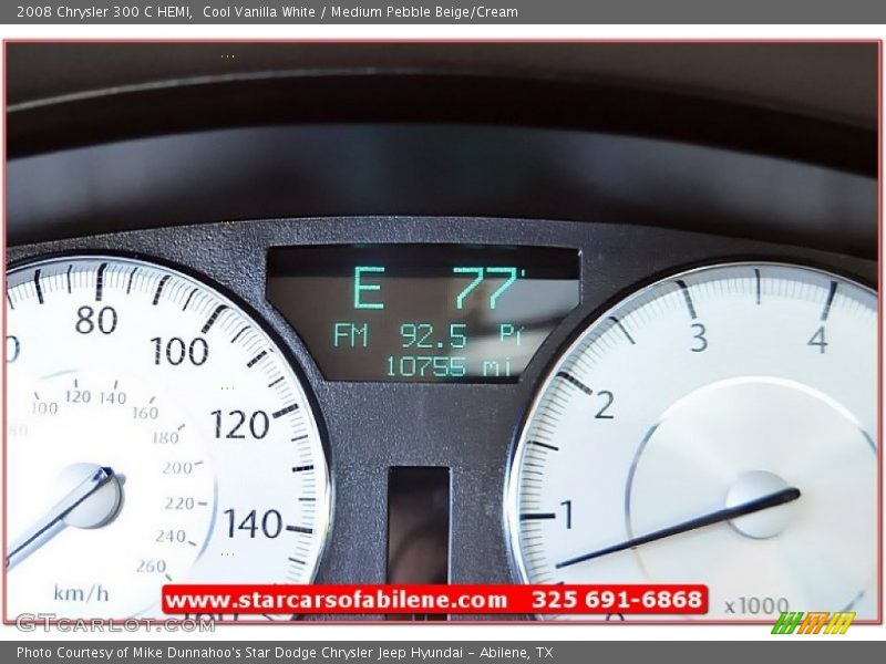 Cool Vanilla White / Medium Pebble Beige/Cream 2008 Chrysler 300 C HEMI