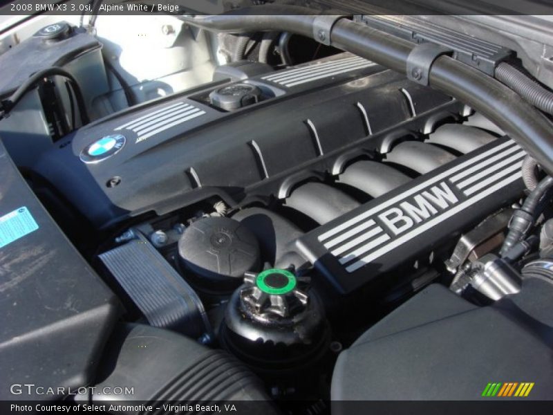 Alpine White / Beige 2008 BMW X3 3.0si