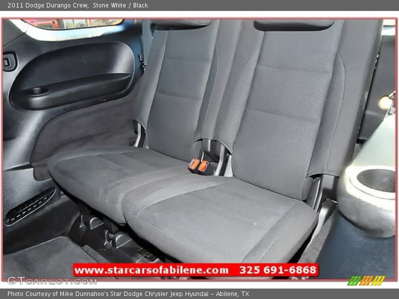 Stone White / Black 2011 Dodge Durango Crew