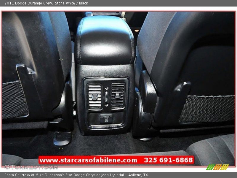 Stone White / Black 2011 Dodge Durango Crew