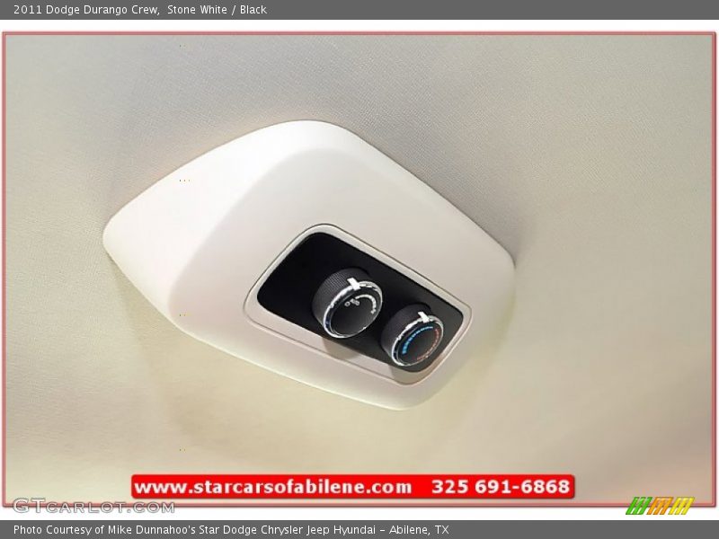 Stone White / Black 2011 Dodge Durango Crew