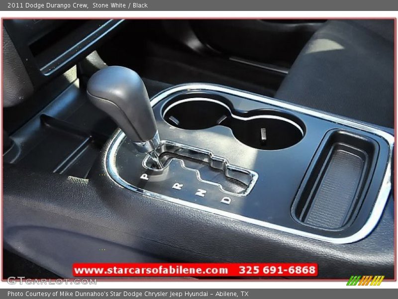 Stone White / Black 2011 Dodge Durango Crew