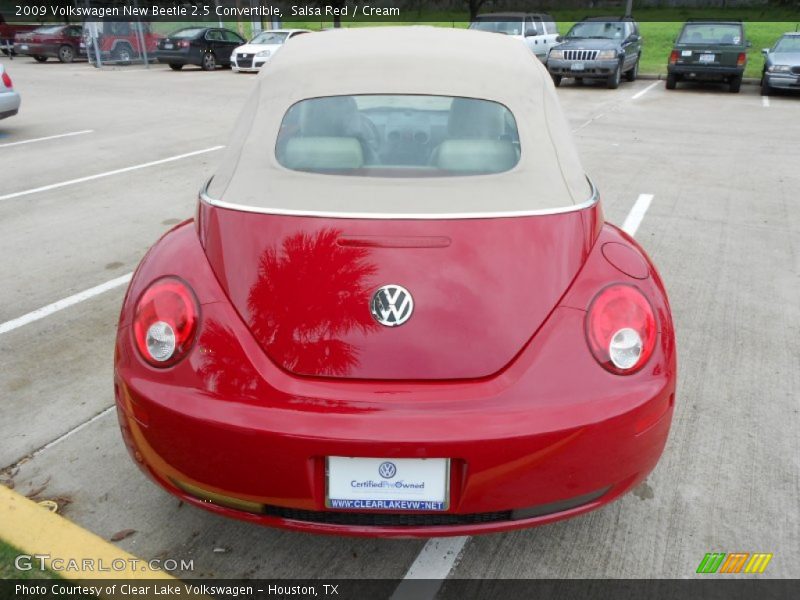 Salsa Red / Cream 2009 Volkswagen New Beetle 2.5 Convertible