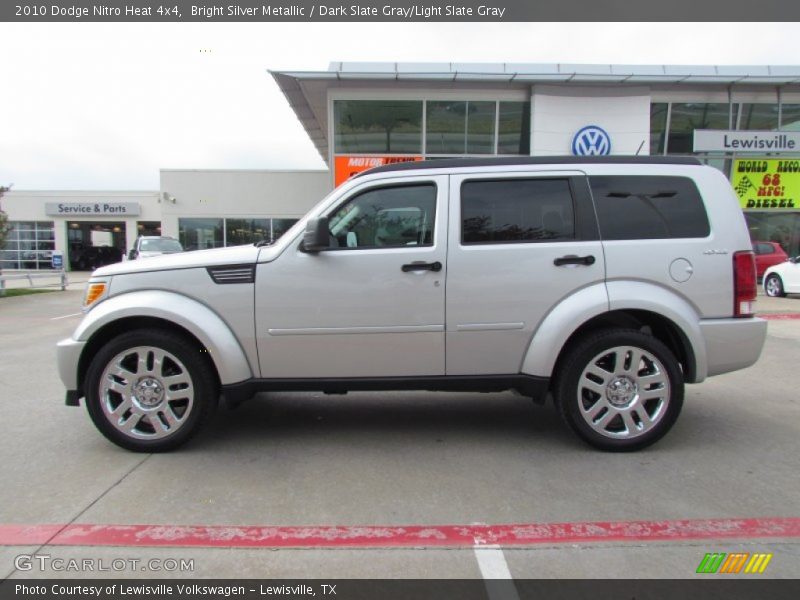 Bright Silver Metallic / Dark Slate Gray/Light Slate Gray 2010 Dodge Nitro Heat 4x4