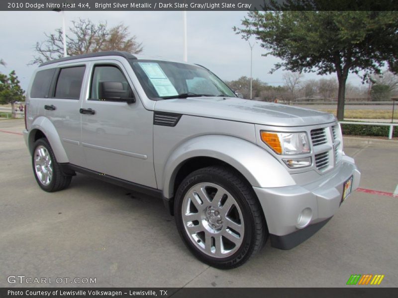 Bright Silver Metallic / Dark Slate Gray/Light Slate Gray 2010 Dodge Nitro Heat 4x4