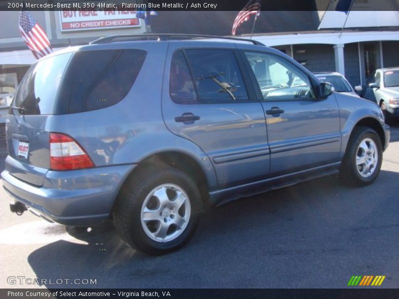 Platinum Blue Metallic / Ash Grey 2004 Mercedes-Benz ML 350 4Matic