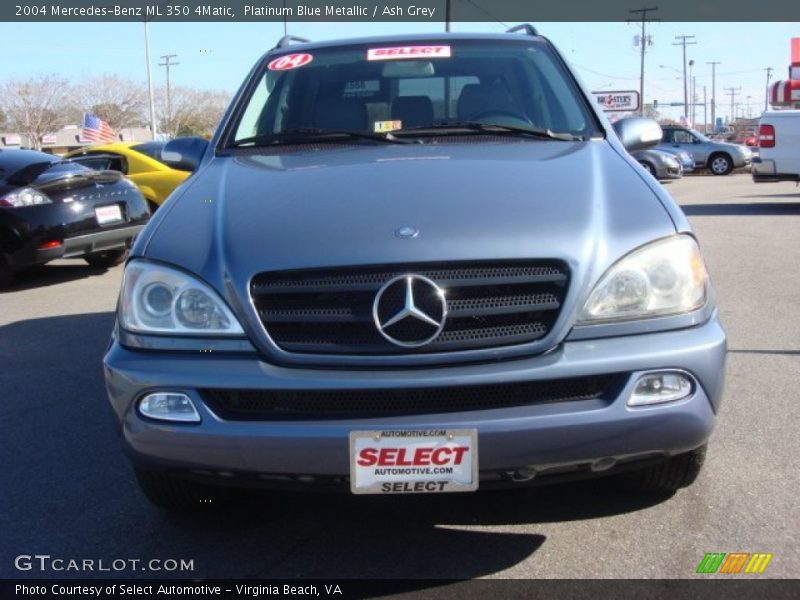Platinum Blue Metallic / Ash Grey 2004 Mercedes-Benz ML 350 4Matic