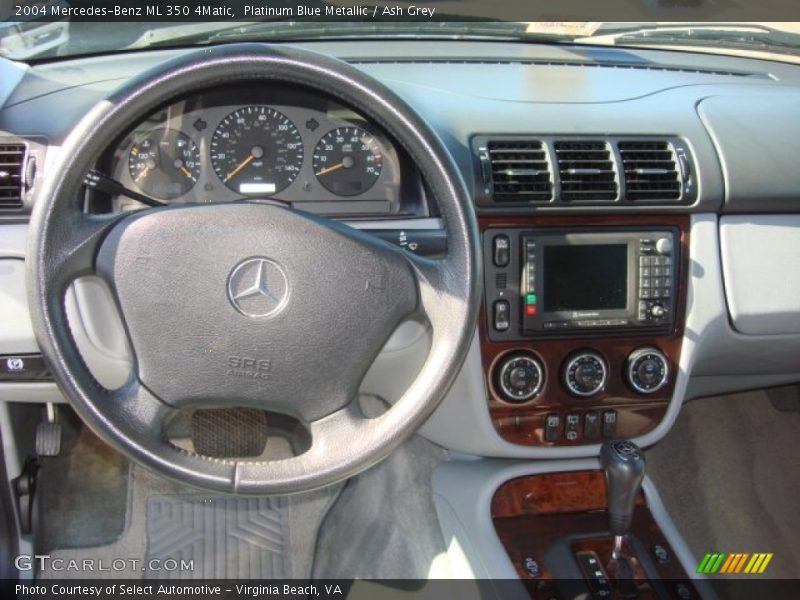 Platinum Blue Metallic / Ash Grey 2004 Mercedes-Benz ML 350 4Matic