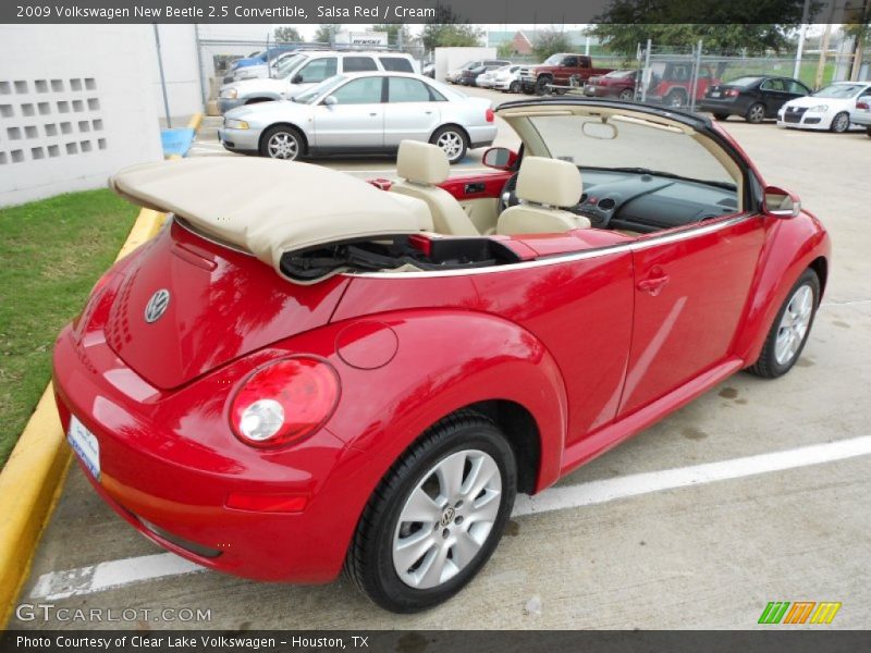 Salsa Red / Cream 2009 Volkswagen New Beetle 2.5 Convertible