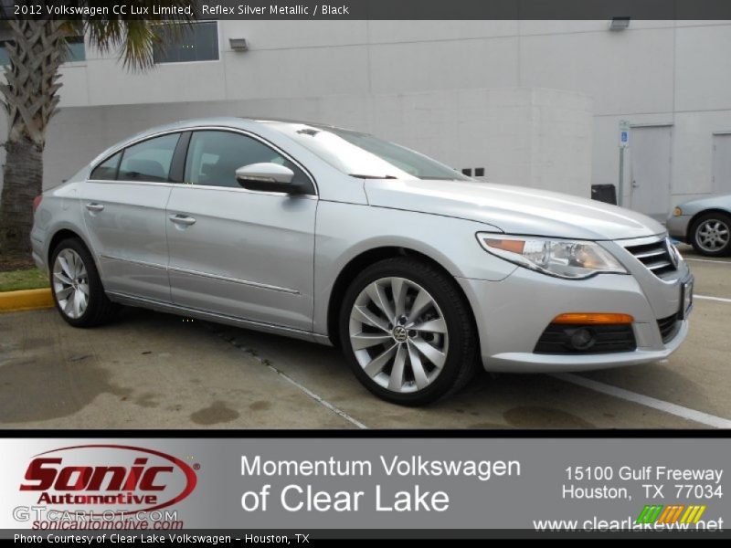 Reflex Silver Metallic / Black 2012 Volkswagen CC Lux Limited