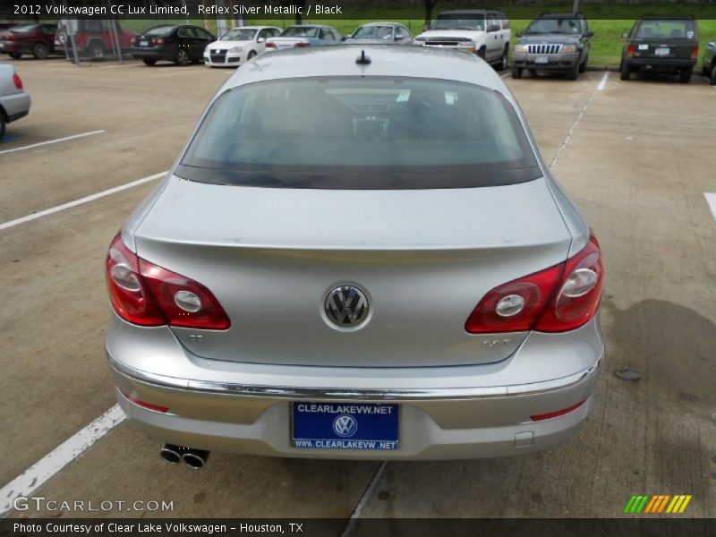 Reflex Silver Metallic / Black 2012 Volkswagen CC Lux Limited