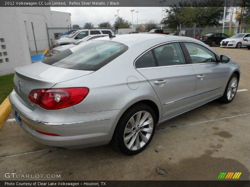Reflex Silver Metallic / Black 2012 Volkswagen CC Lux Limited