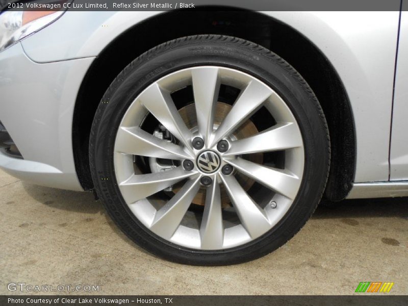Reflex Silver Metallic / Black 2012 Volkswagen CC Lux Limited