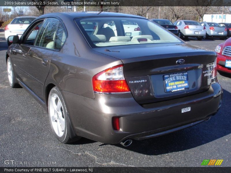 Deep Bronze Metallic / Warm Ivory 2009 Subaru Legacy 2.5i Sedan