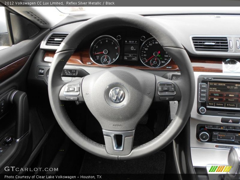 Reflex Silver Metallic / Black 2012 Volkswagen CC Lux Limited