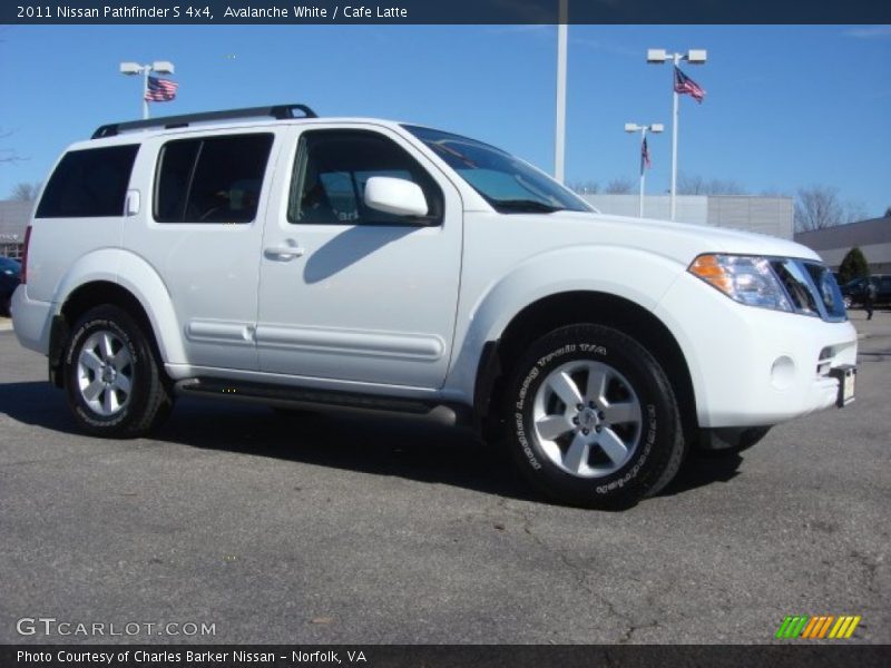 Avalanche White / Cafe Latte 2011 Nissan Pathfinder S 4x4