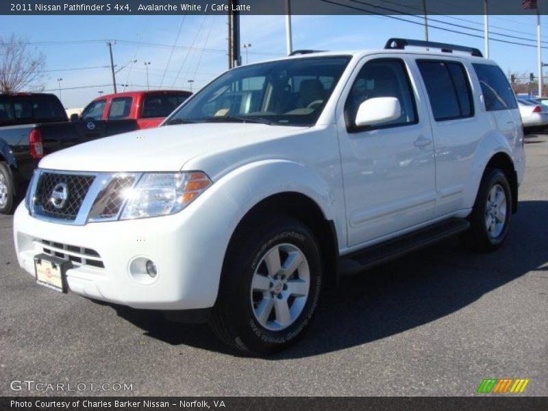 Avalanche White / Cafe Latte 2011 Nissan Pathfinder S 4x4