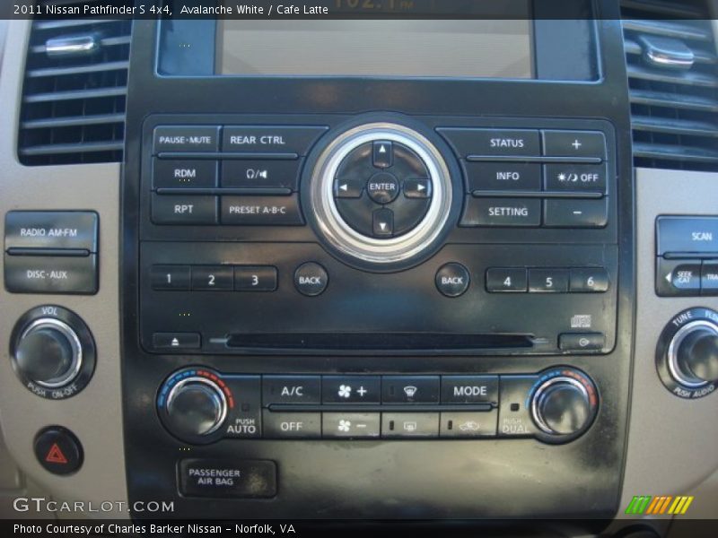 Avalanche White / Cafe Latte 2011 Nissan Pathfinder S 4x4