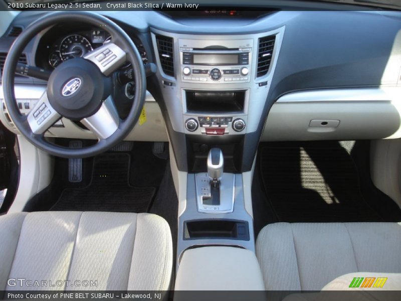 Crystal Black Silica / Warm Ivory 2010 Subaru Legacy 2.5i Sedan