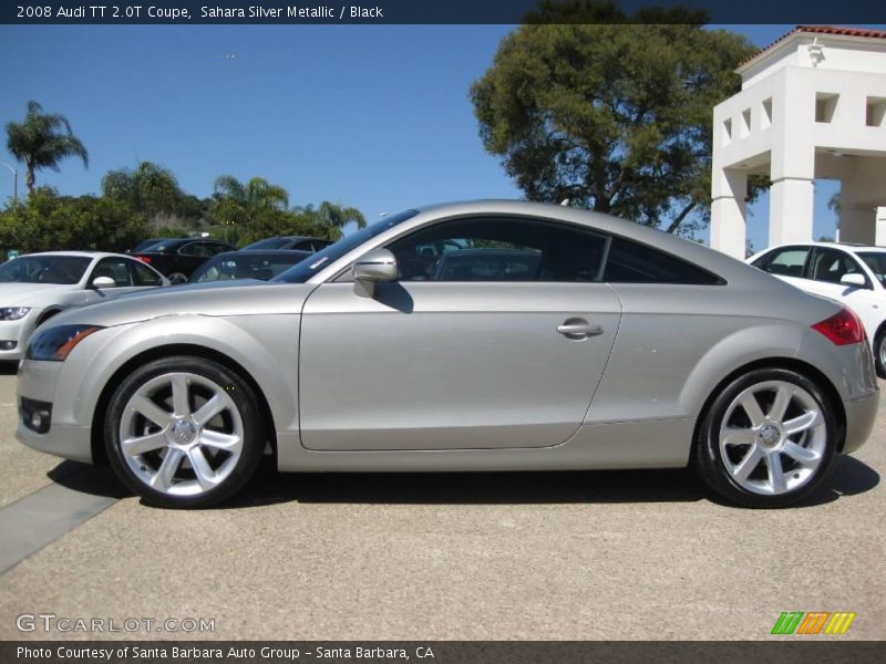 Sahara Silver Metallic / Black 2008 Audi TT 2.0T Coupe