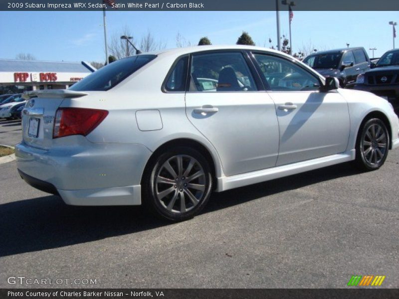 Satin White Pearl / Carbon Black 2009 Subaru Impreza WRX Sedan