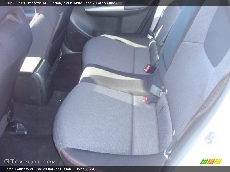Satin White Pearl / Carbon Black 2009 Subaru Impreza WRX Sedan