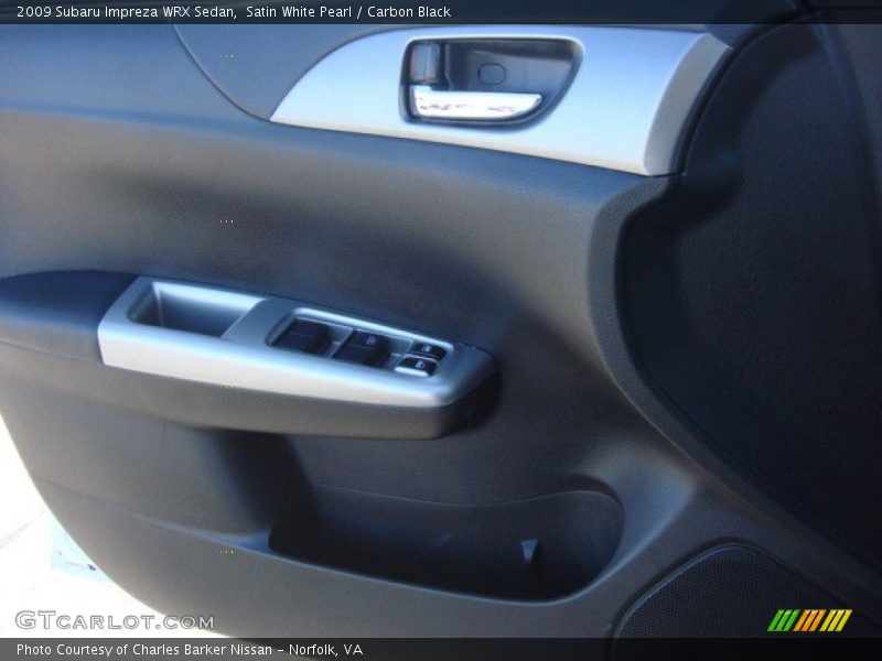 Satin White Pearl / Carbon Black 2009 Subaru Impreza WRX Sedan