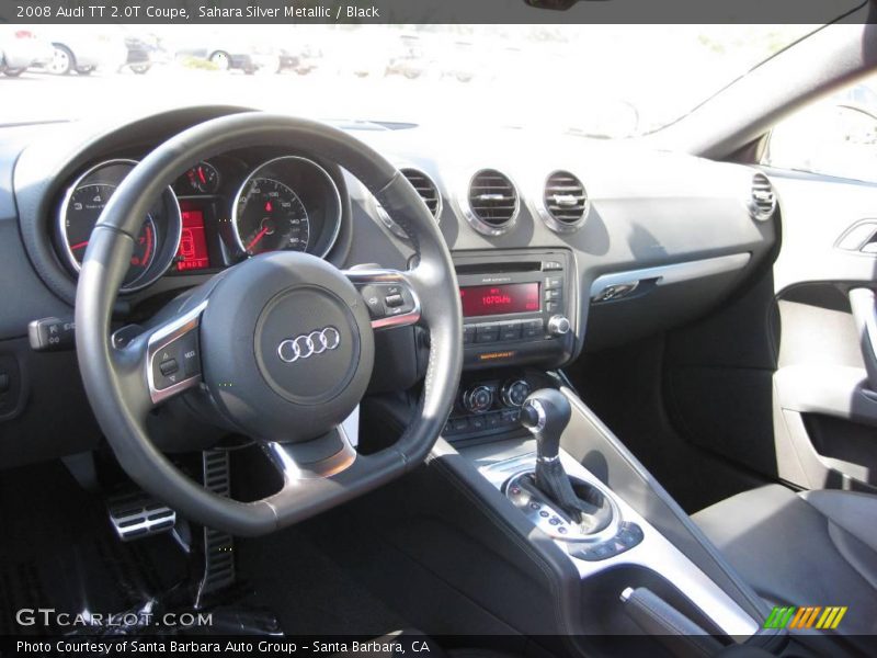 Sahara Silver Metallic / Black 2008 Audi TT 2.0T Coupe