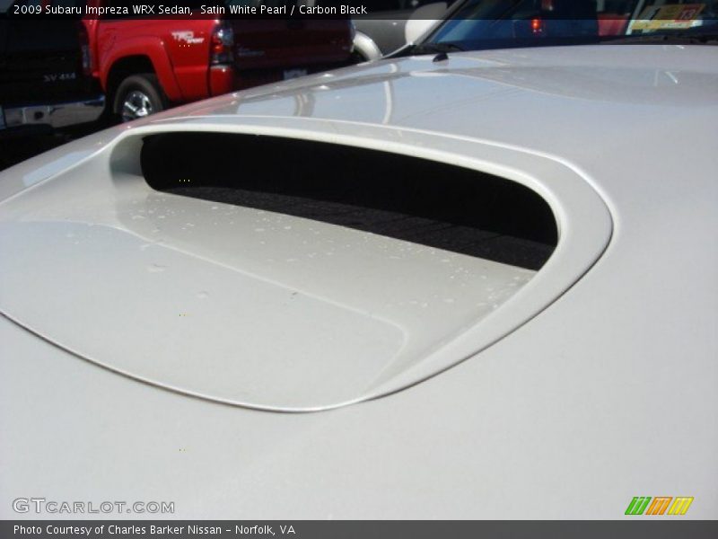 Satin White Pearl / Carbon Black 2009 Subaru Impreza WRX Sedan