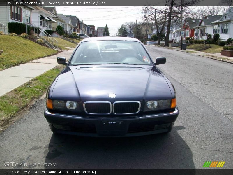 Orient Blue Metallic / Tan 1998 BMW 7 Series 740iL Sedan