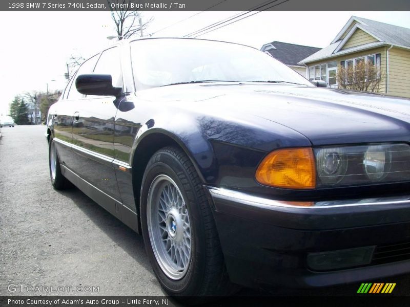 Orient Blue Metallic / Tan 1998 BMW 7 Series 740iL Sedan