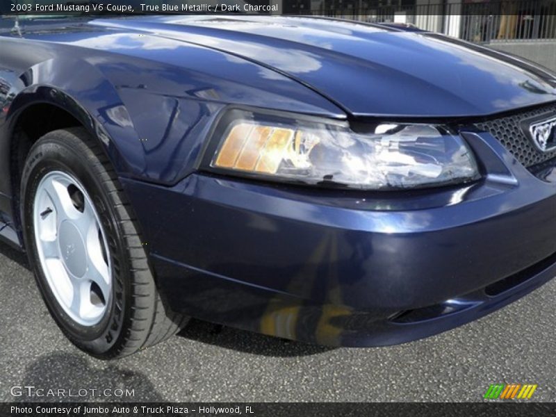 True Blue Metallic / Dark Charcoal 2003 Ford Mustang V6 Coupe