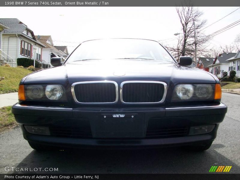 Orient Blue Metallic / Tan 1998 BMW 7 Series 740iL Sedan
