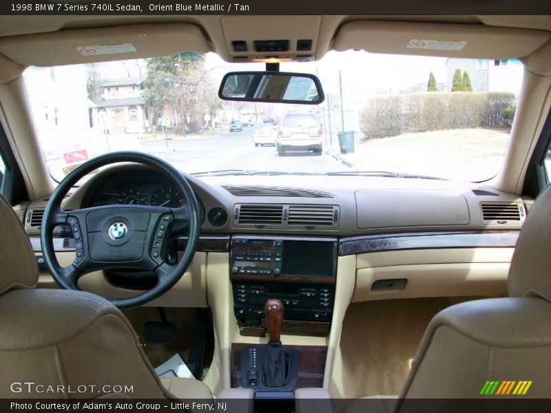 Orient Blue Metallic / Tan 1998 BMW 7 Series 740iL Sedan