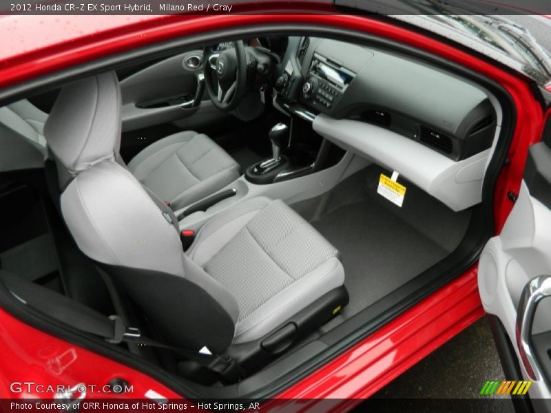  2012 CR-Z EX Sport Hybrid Gray Interior