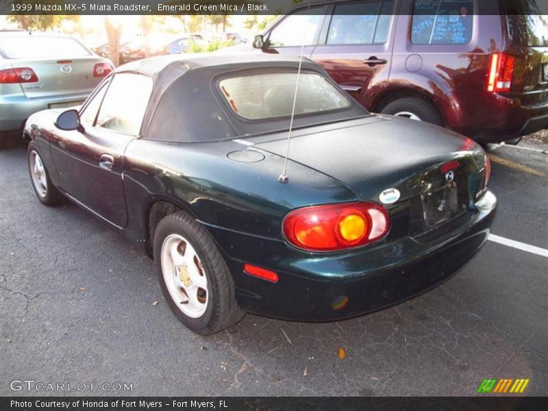 Emerald Green Mica / Black 1999 Mazda MX-5 Miata Roadster