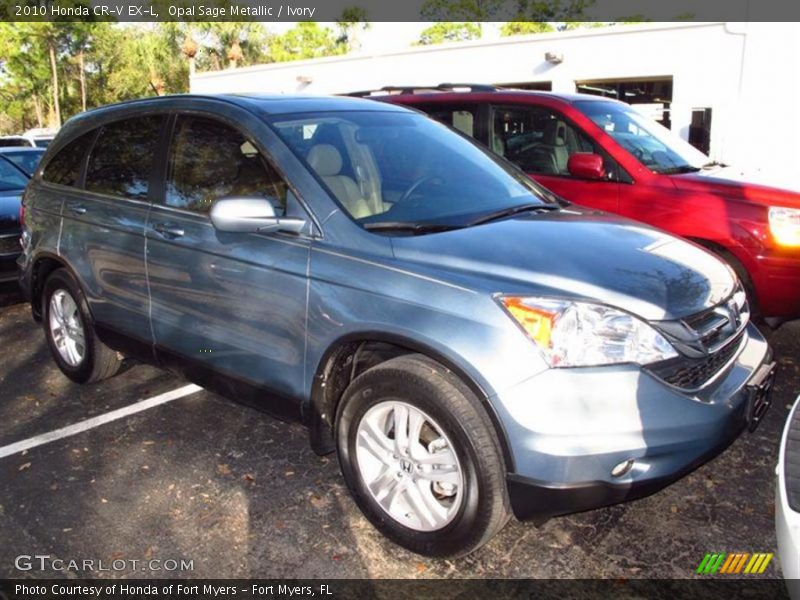 Opal Sage Metallic / Ivory 2010 Honda CR-V EX-L
