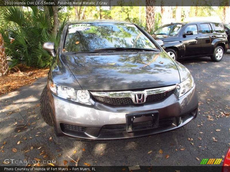 Polished Metal Metallic / Gray 2010 Honda Civic LX-S Sedan