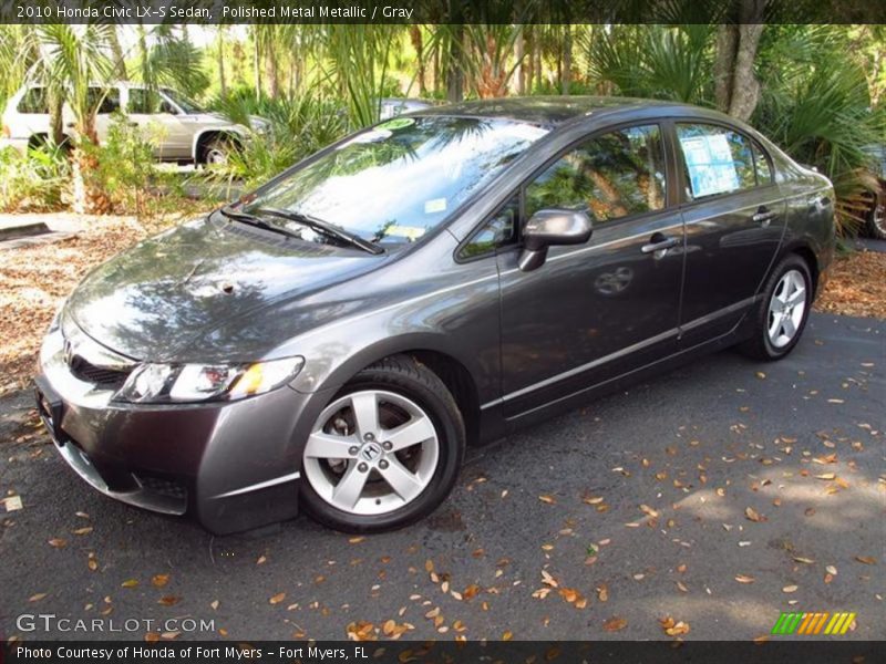 Polished Metal Metallic / Gray 2010 Honda Civic LX-S Sedan